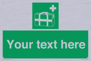 Custom sign safe condition Medical grab bag